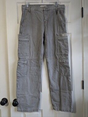 Pacsun Dylan Baggy Gray Cargo Jeans Size 30x32